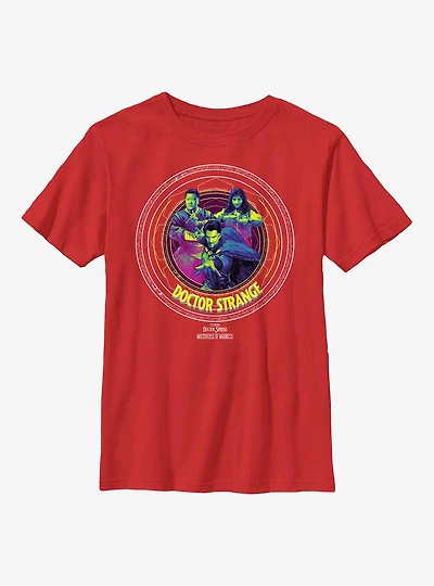 Marvel Doctor Strange Multiverse Of Madness Runes Badge Youth T-Shirt