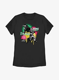 Marvel Doctor Strange Multiverse Of Madness Dr. & Wong Graphic Womens T-Shirt