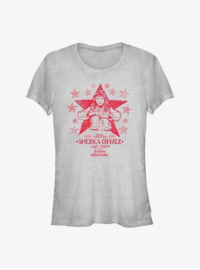 Marvel Doctor Strange The Multiverse Of Madness Doodle Chavez Girls T-Shirt