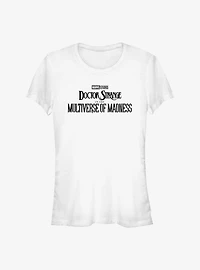 Marvel Doctor Strange The Multiverse Of Madness Movie Logo Girls T-Shirt