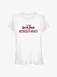 Marvel Doctor Strange The Multiverse Of Madness Movie TItle Girls T-Shirt