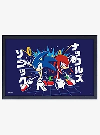 Sonic the Hedgehog Race Framed Wood Wall Art
