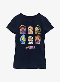 Ridley Jones Character Grid Youth Girls T-Shirt