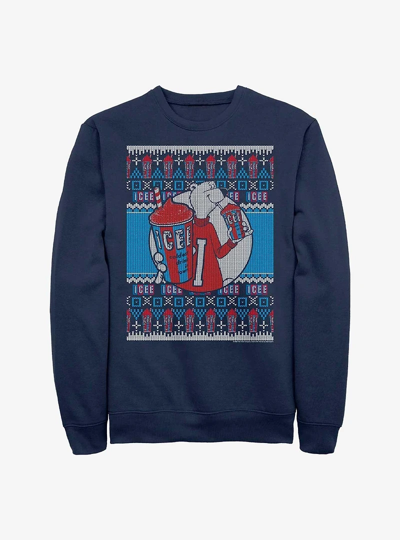 Icee Vintage Fair Isle Pattern Sweatshirt