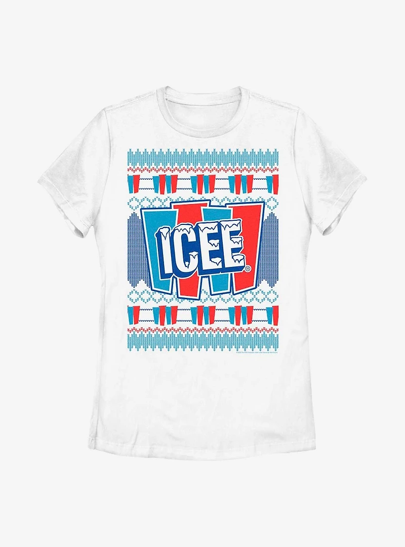 Icee Fair Isle Pattern Womens T-Shirt