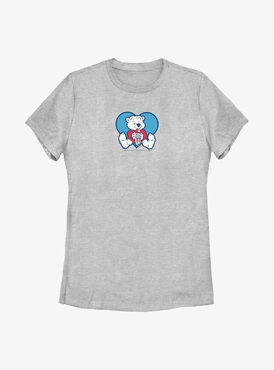 Icee Polar Bear Cub Drinking Womens T-Shirt