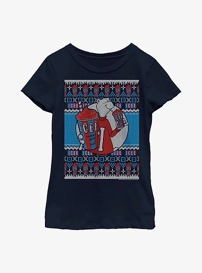 Icee Vintage Fair Isle Pattern Youth Girls T-Shirt