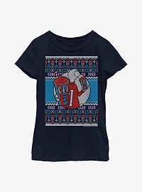Icee Vintage Fair Isle Pattern Youth Girls T-Shirt
