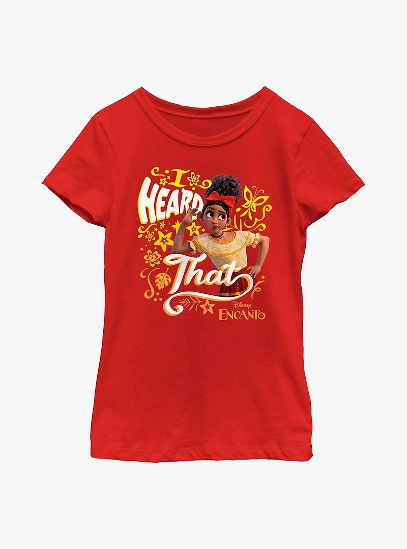 Disney Encanto Dolores Heard That Youth Girls T-Shirt