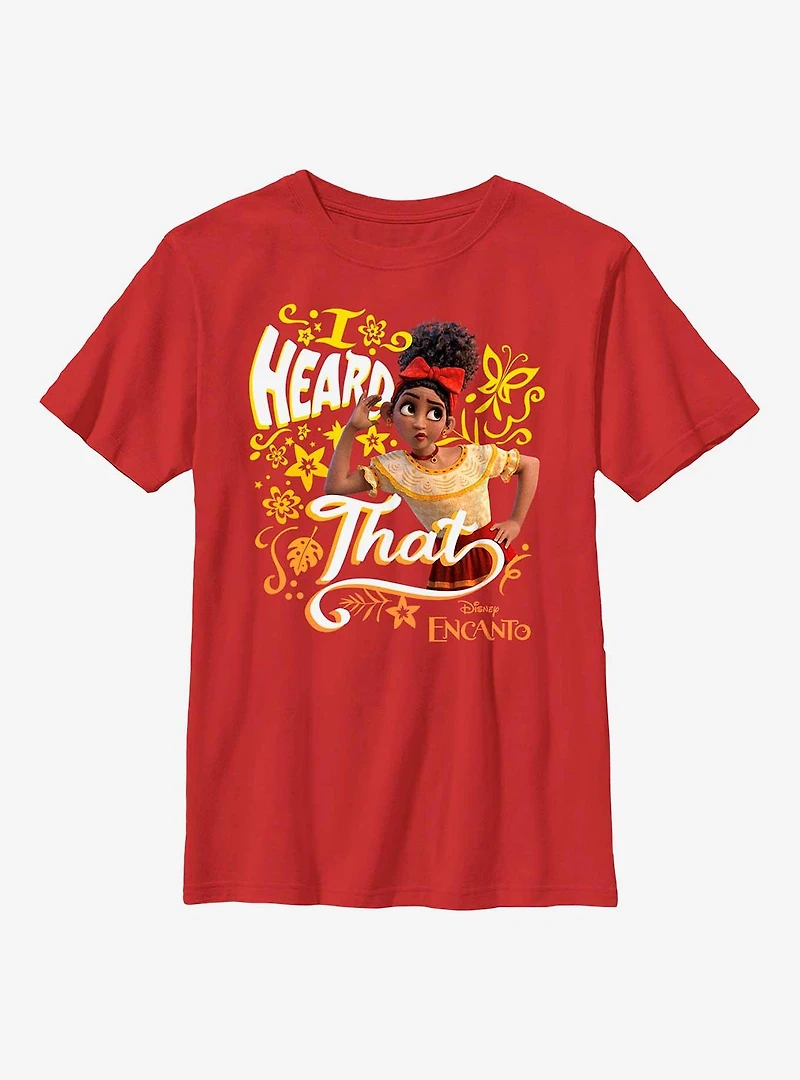 Disney Encanto Dolores Heard That Youth T-Shirt