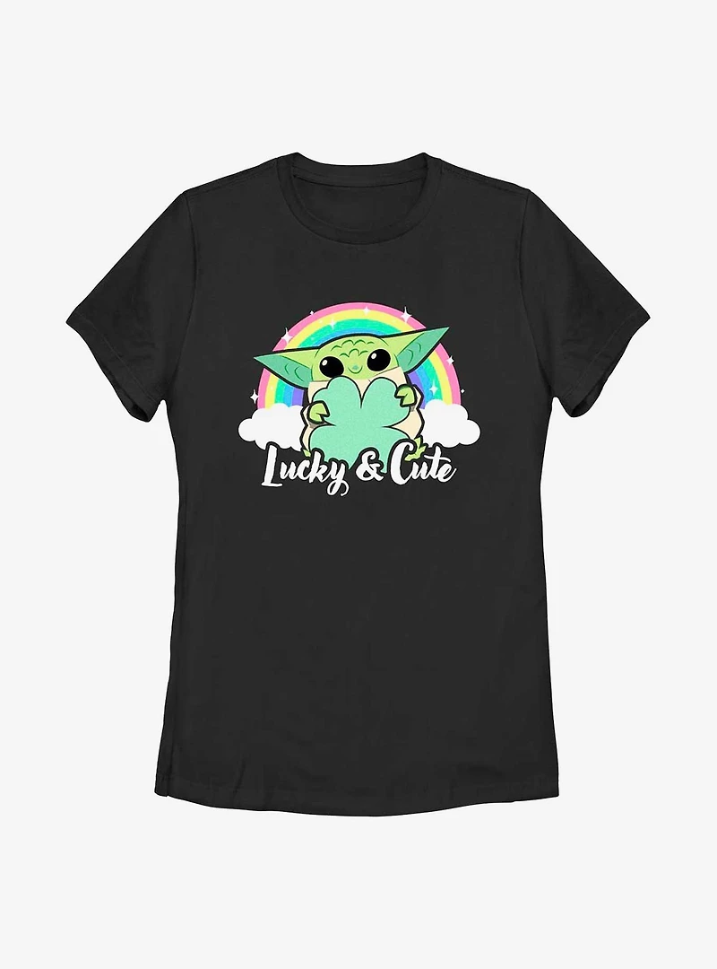 Star Wars The Mandalorian Cute Rainbow Womens T-Shirt