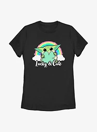 Star Wars The Mandalorian Cute Rainbow Womens T-Shirt