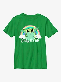 Star Wars The Mandalorian Cute Rainbow Youth T-Shirt