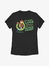 Marvel Iron Man Super Luck Womens T-Shirt