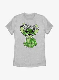 Disney Lilo And Stitch Clovers Womens T-Shirt
