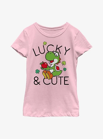 Nintendo Lucky And Cute Yoshi Youth Girls T-Shirt