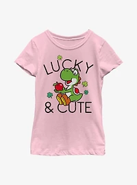 Nintendo Lucky And Cute Yoshi Youth Girls T-Shirt