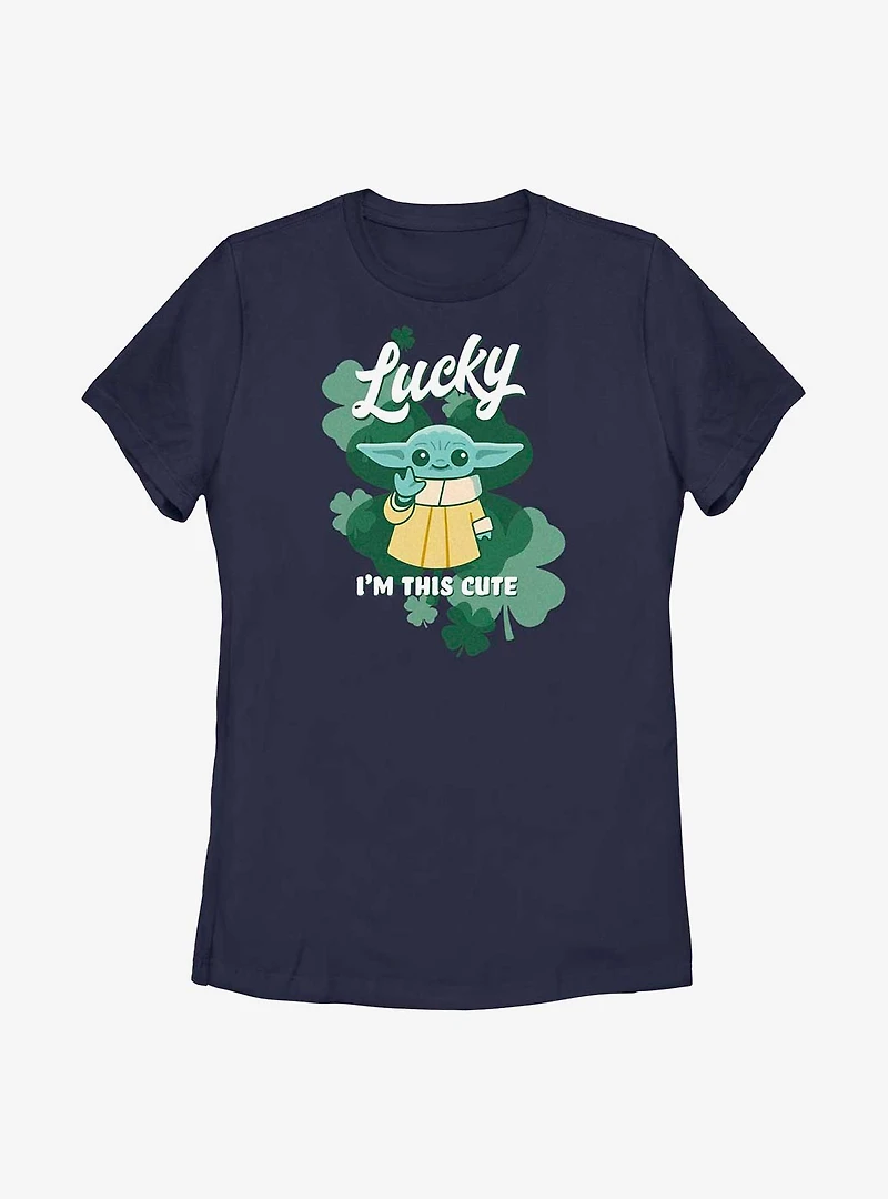 Star Wars The Mandalorian Lucky Cute Womens T-Shirt