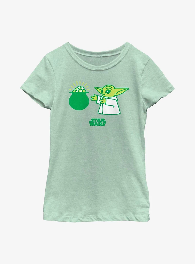 Star Wars The Mandalorian Yoda Snack Youth Girls T-Shirt