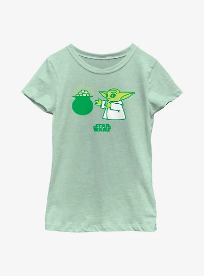 Star Wars The Mandalorian Yoda Snack Youth Girls T-Shirt