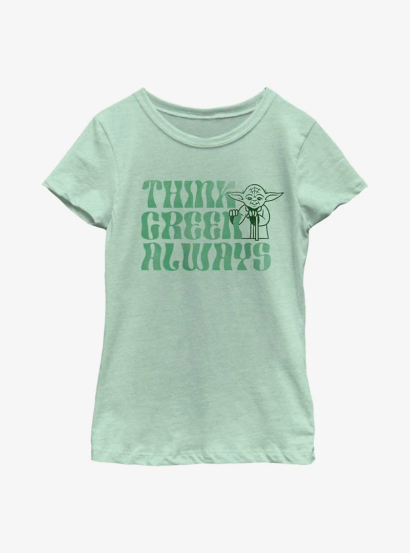 Star Wars Think Green Always Youth Girls T-Shirt