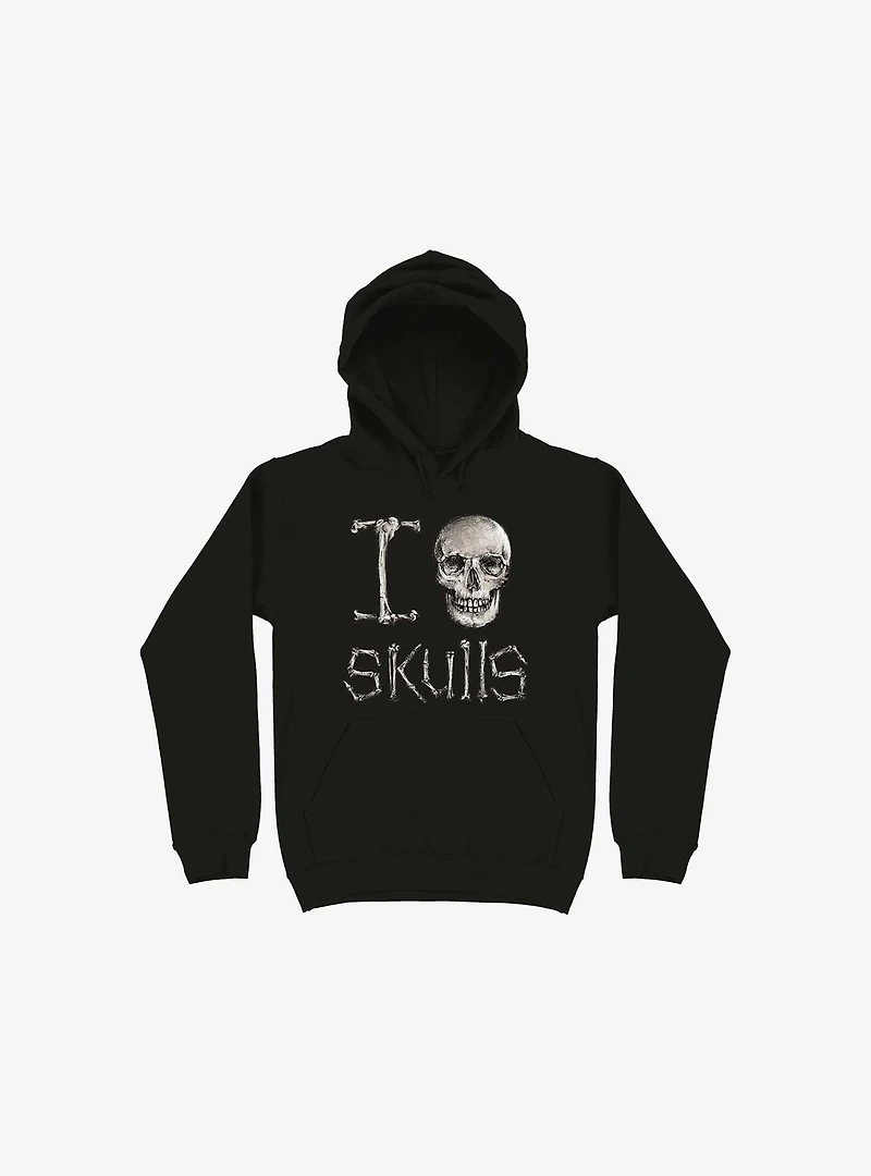 I Love Skulls Hoodie