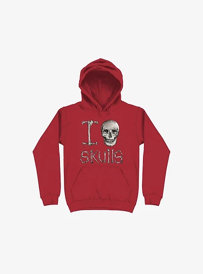 I Love Skulls Hoodie