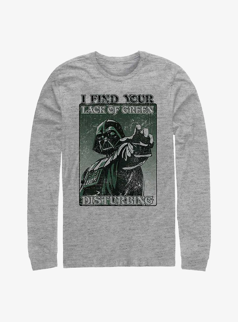 Star Wars Darth Vader Mean Green Long-Sleeve T-Shirt