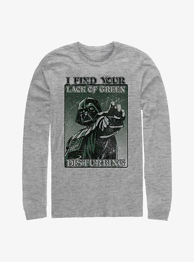 Star Wars Darth Vader Mean Green Long-Sleeve T-Shirt