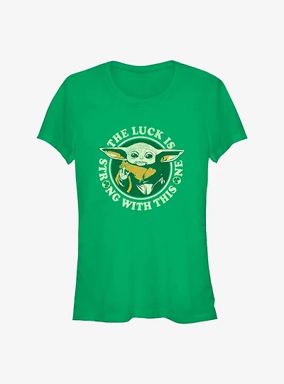 Star Wars The Mandalorian Child Lucky Force Girls T-Shirt