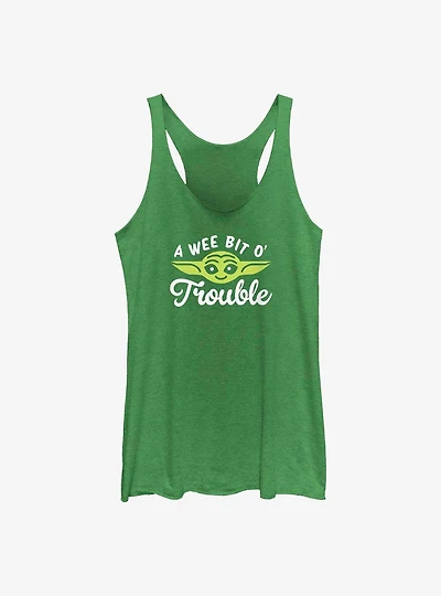 Star Wars The Mandalorian Child Face Trouble Girls Tank