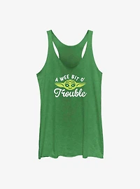Star Wars The Mandalorian Child Face Trouble Girls Tank