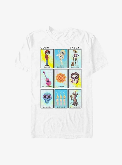 Extra Soft Disney Pixar Coco Character Cards T-Shirt