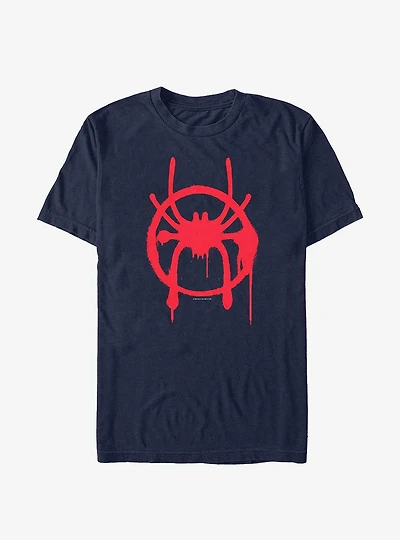 Extra Soft Marvel Spider-Man Miles Symbol  T-Shirt