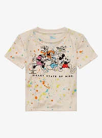 Disney Mickey and Friends Paint Splatter Group Portrait Toddler T-Shirt - BoxLunch Exclusive