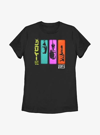 Cowboy Bebop Colorful Gun Sequence Womens T-Shirt