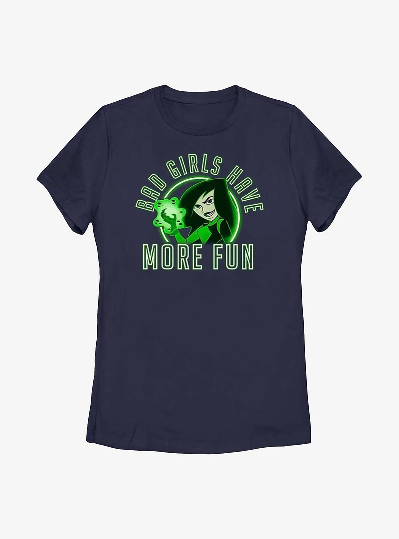 Disney Kim Possible Shego Bad Girls Have More Fun Womens T-Shirt