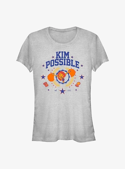 Disney Kim Possible Kp Collegiate Girl's T-Shirt