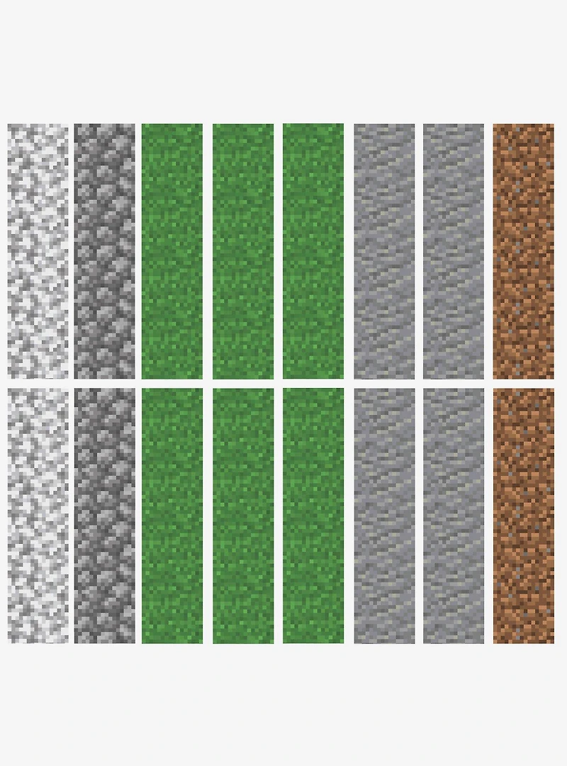 Minecraft Block Strips Peel And Stick Wall Decals