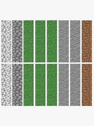 Minecraft Block Strips Peel And Stick Wall Decals