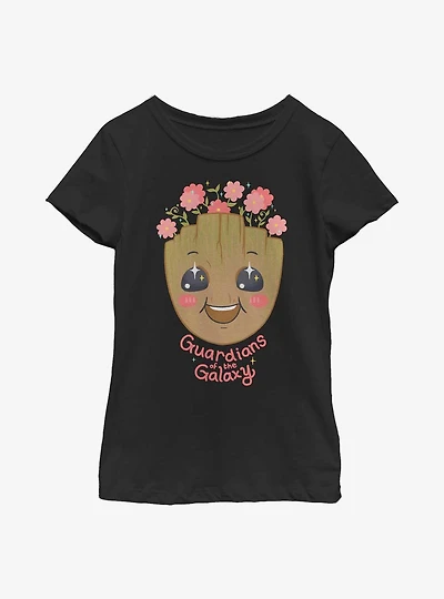 Marvel Guardians Of The Galaxy Groot Bloom Youth Girls T-Shirt
