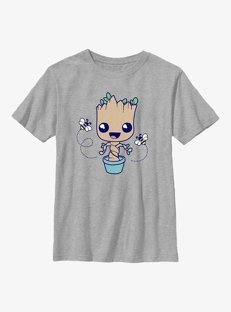 Marvel Guardians Of The Galaxy Baby Groot Hello Spring Youth T-Shirt
