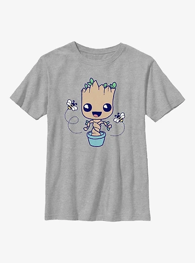 Marvel Guardians Of The Galaxy Baby Groot Hello Spring Youth T-Shirt