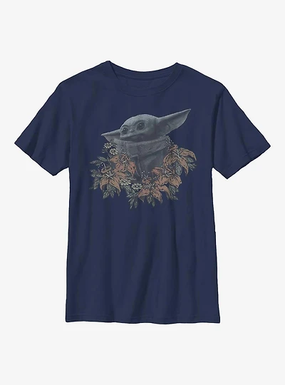 Star Wars The Mandalorian Flower Child Youth T-Shirt