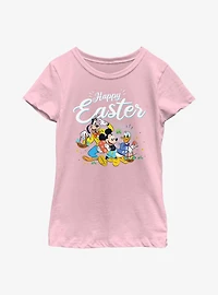 Disney Mickey Mouse And Friends Happy Easter Youth Girls T-Shirt