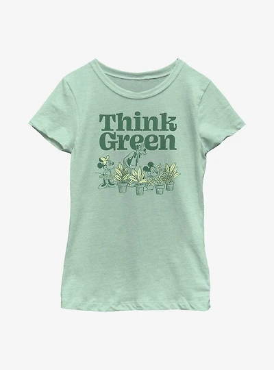 Disney Mickey Mouse Think Green Youth Girls T-Shirt