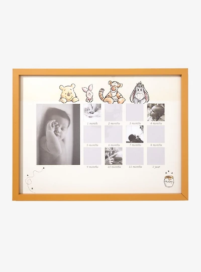 Disney Winnie the Pooh Peeking Characters Monthly Milestones Photo Frame