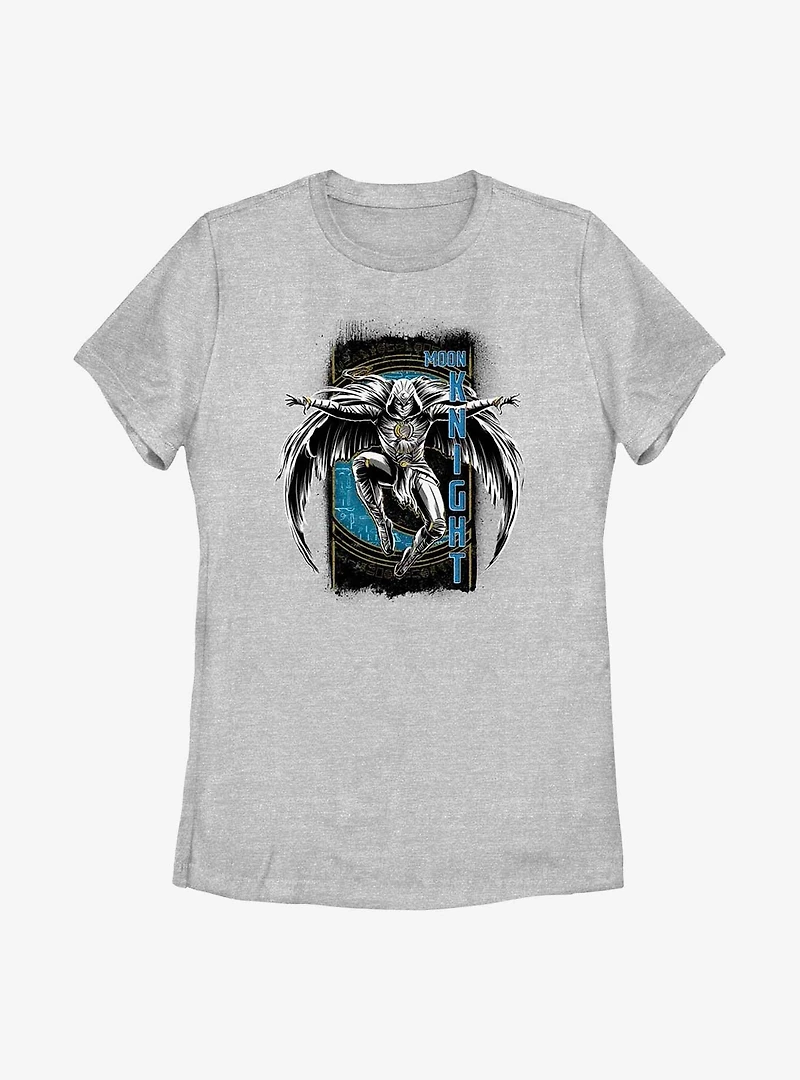 Marvel Moon Knight Grunge Badge Womens T-Shirt