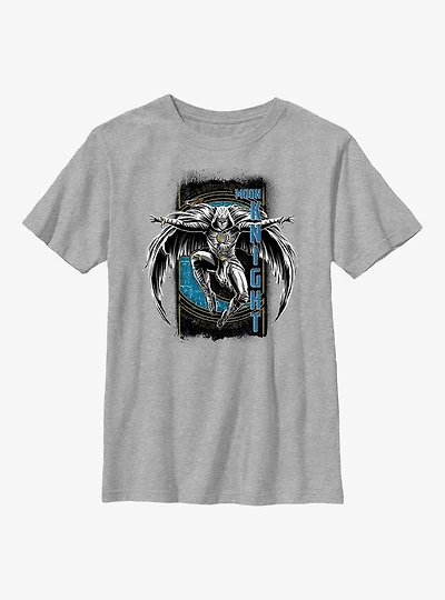 Marvel Moon Knight Grunge Badge Youth T-Shirt
