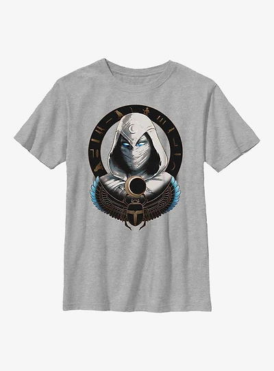 Marvel Moon Knight Mask Badge Youth T-Shirt